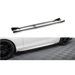 Maxton - Street Pro Rajouts Des Bas De Caisse V.2 BMW 1 F20 M135i / M140i / M-Pack Noir + Rabats Brillant