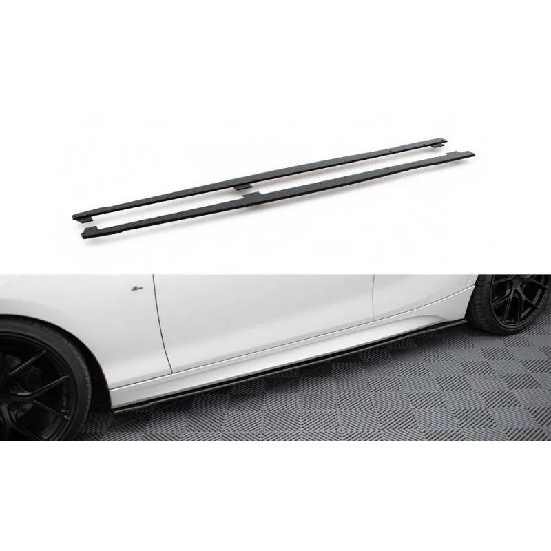 Maxton - Street Pro Rajouts Des Bas De Caisse V.2 BMW 1 F20 M135i / M140i / M-Pack Noir-Rouge
