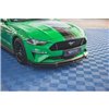 Maxton - Lame Du Pare-Chocs Avant V.2 + Ailerons Ford Mustang GT Noir Brillant