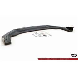 Maxton - Lame Du Pare-Chocs Avant V.2 + Ailerons Ford Mustang GT Noir Brillant