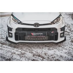Maxton - Lame Du Pare-Chocs Avant V.3 + Ailerons Toyota GR Yaris Mk4 Noir Brillant
