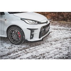Maxton - Lame Du Pare-Chocs Avant V.3 + Ailerons Toyota GR Yaris Mk4 Noir Brillant