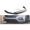 Maxton - Lame Du Pare-Chocs Avant V.2 + Ailerons Skoda Octavia RS Mk4 Noir Brillant