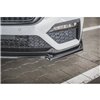 Maxton - Lame Du Pare-Chocs Avant V.2 + Ailerons Skoda Octavia RS Mk4 Noir Brillant