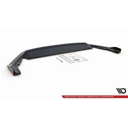 Maxton - Lame Du Pare-Chocs Avant V.2 + Ailerons Skoda Octavia RS Mk4 Noir Brillant
