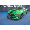 Maxton - Lame Du Pare-Chocs Avant V.1 + Ailerons Ford Mustang GT Mk6 Facelift Noir Brillant
