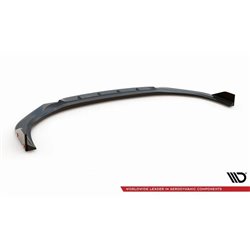 Maxton - Lame Du Pare-Chocs Avant V.6 + Ailerons Hyundai I30 N Mk3 Hatchback/Fastback Noir Brillant