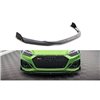 Maxton - Lame Du Pare-Chocs Avant V.1 + Ailerons Audi RS5 F5 Facelift Noir Brillant