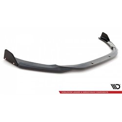 Maxton - Lame Du Pare-Chocs Avant V.1 + Ailerons Audi RS5 F5 Facelift Noir Brillant