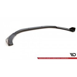 Maxton - Lame Du Pare-Chocs Avant V.1 + Ailerons Audi RS5 F5 Facelift Noir Brillant