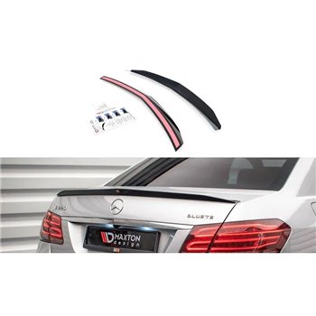 Maxton - Spoiler Cap Mercedes-Benz E63 AMG / AMG-Line / Standard Sedan W212 Facelift Noir Brillant