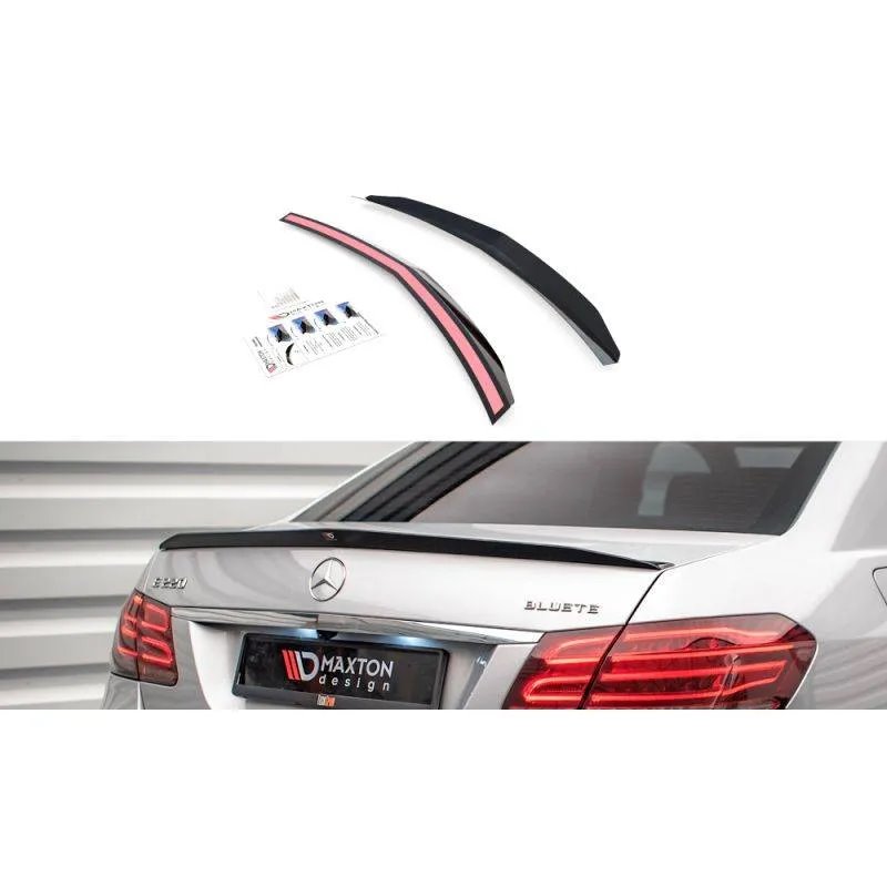 Maxton - Spoiler Cap Mercedes-Benz E63 AMG / AMG-Line / Standard Sedan W212 Facelift Noir Brillant