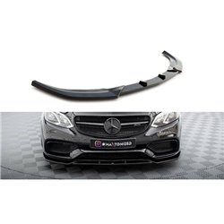 Maxton - Lame Du Pare-Chocs Avant Mercedes-Benz E63 AMG Sedan W212 Facelift Noir Brillant