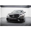 Maxton - Lame Du Pare-Chocs Avant Mercedes-Benz E63 AMG Sedan W212 Facelift Noir Brillant