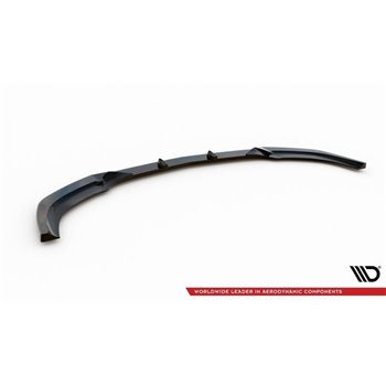 Maxton - Lame Du Pare-Chocs Avant Mercedes-Benz E63 AMG Sedan W212 Facelift Noir Brillant