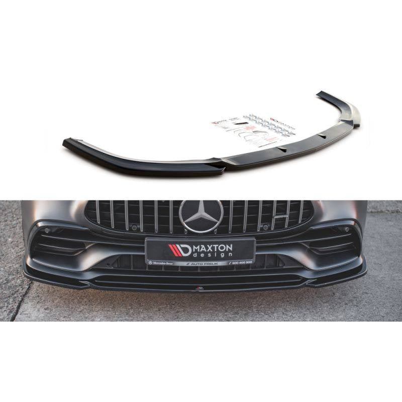 Maxton - Lame Du Pare-Chocs Avant V.1 Mercedes-AMG GT 53 4-Door Coupe X290 Noir Brillant