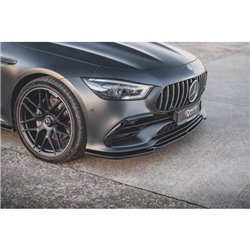 Maxton - Lame Du Pare-Chocs Avant V.1 Mercedes-AMG GT 53 4-Door Coupe X290 Noir Brillant