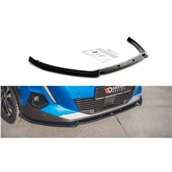 Maxton - Lame Du Pare-Chocs Avant V.1 Peugeot 2008 Mk2 Noir Brillant
