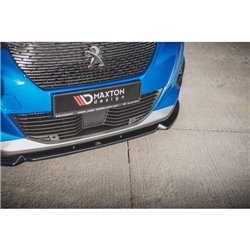 Maxton - Lame Du Pare-Chocs Avant V.1 Peugeot 2008 Mk2 Noir Brillant