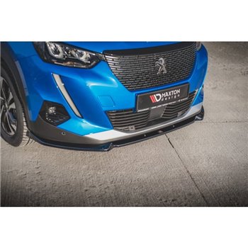 Maxton - Lame Du Pare-Chocs Avant V.1 Peugeot 2008 Mk2 Noir Brillant