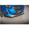 Maxton - Lame Du Pare-Chocs Avant V.1 Peugeot 2008 Mk2 Noir Brillant