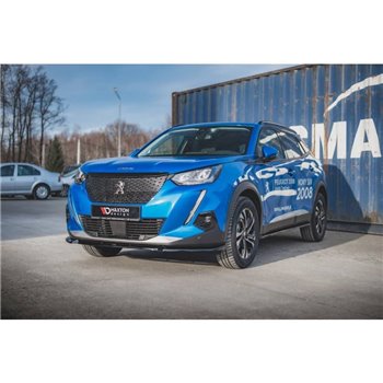 Maxton - Lame Du Pare-Chocs Avant V.1 Peugeot 2008 Mk2 Noir Brillant