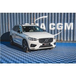 Maxton - Lame Du Pare-Chocs Avant V.1 Volvo XC60 Mk2 R-Design Noir Brillant