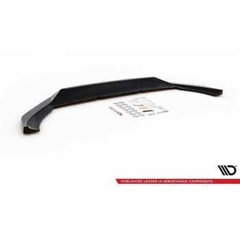 Maxton - Lame Du Pare-Chocs Avant V.1 Volvo XC60 Mk2 R-Design Noir Brillant