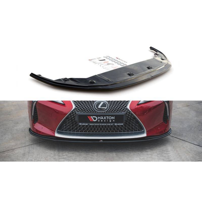 Maxton - Lame Du Pare-Chocs Avant V.2 Lexus LC 500 Noir Brillant