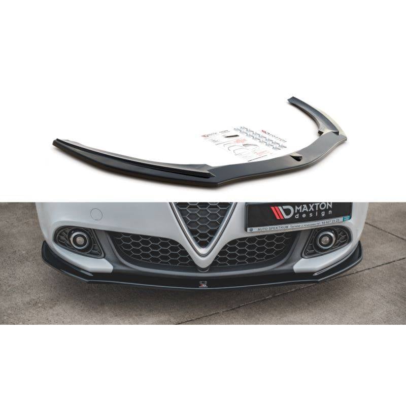 Maxton - Lame Du Pare-Chocs Avant V.2 Alfa Romeo Giulietta Noir Brillant