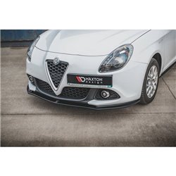 Maxton - Lame Du Pare-Chocs Avant V.2 Alfa Romeo Giulietta Noir Brillant