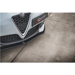 Maxton - Lame Du Pare-Chocs Avant V.2 Alfa Romeo Giulietta Noir Brillant