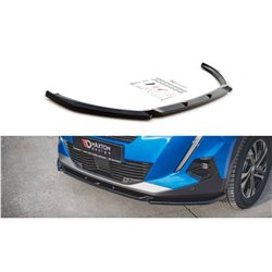 Maxton - Lame Du Pare-Chocs Avant V.2 Peugeot 2008 Mk2 Noir Brillant