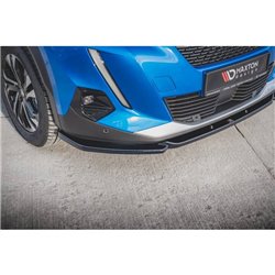 Maxton - Lame Du Pare-Chocs Avant V.2 Peugeot 2008 Mk2 Noir Brillant