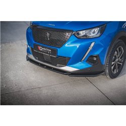 Maxton - Lame Du Pare-Chocs Avant V.2 Peugeot 2008 Mk2 Noir Brillant