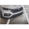 Maxton - Lame Du Pare-Chocs Avant V.1 Skoda Octavia RS Mk4 Noir Brillant