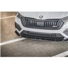 Maxton - Lame Du Pare-Chocs Avant V.1 Skoda Octavia RS Mk4 Noir Brillant