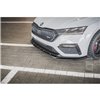 Maxton - Lame Du Pare-Chocs Avant V.1 Skoda Octavia RS Mk4 Noir Brillant