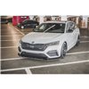 Maxton - Lame Du Pare-Chocs Avant V.1 Skoda Octavia RS Mk4 Noir Brillant