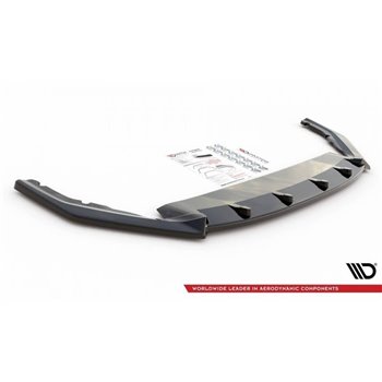 Maxton - Lame Du Pare-Chocs Avant V.1 Skoda Octavia RS Mk4 Noir Brillant