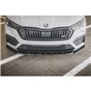 Maxton - Lame Du Pare-Chocs Avant V.3 Skoda Octavia RS Mk4 Noir Brillant