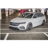 Maxton - Lame Du Pare-Chocs Avant V.3 Skoda Octavia RS Mk4 Noir Brillant