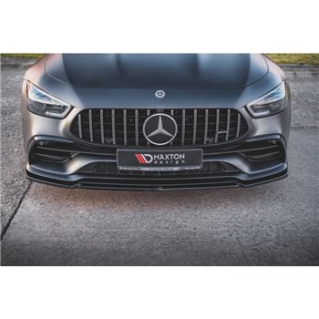 Maxton - Lame Du Pare-Chocs Avant V.2 Mercedes-AMG GT 53 4-Door Coupe X290 Noir Brillant