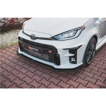 Maxton - Lame Du Pare-Chocs Avant V.1 Toyota GR Yaris Mk4 Noir Brillant