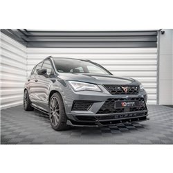 Maxton - Lame Du Pare-Chocs Avant V.1 Cupra Ateca Mk1 Noir Brillant