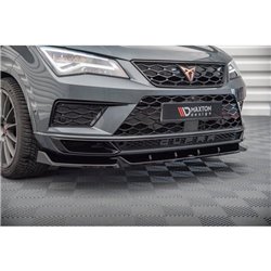 Maxton - Lame Du Pare-Chocs Avant V.1 Cupra Ateca Mk1 Noir Brillant