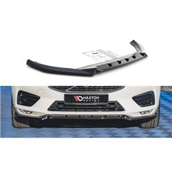 Maxton - Lame Du Pare-Chocs Avant V.2 Volvo XC60 Mk2 R-Design Noir Brillant
