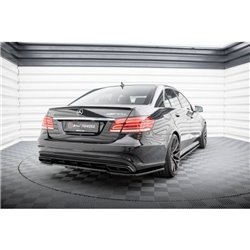 Maxton - Arriere Lame (avec une barre verticale) Mercedes-Benz E63 AMG Sedan W212 Facelift Noir Brillant