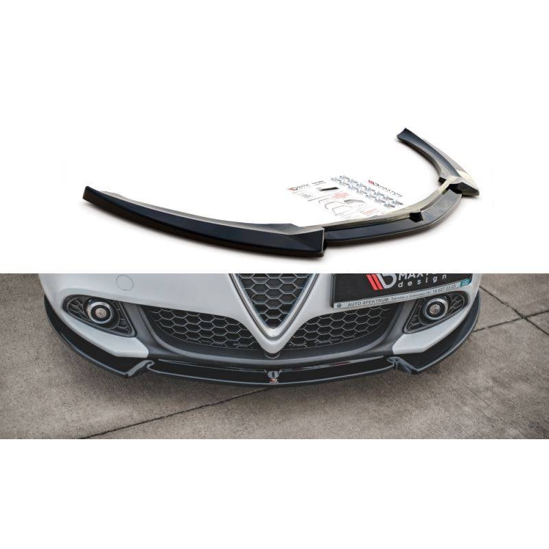 Maxton - Lame Du Pare-Chocs Avant V.3 Alfa Romeo Giulietta Noir Brillant