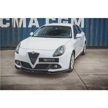 Maxton - Lame Du Pare-Chocs Avant V.3 Alfa Romeo Giulietta Noir Brillant